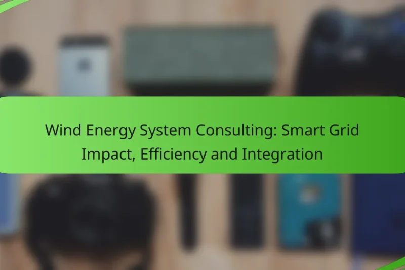 Wind Energy System Consulting: Smart Grid Impact, Efficiency and Integration