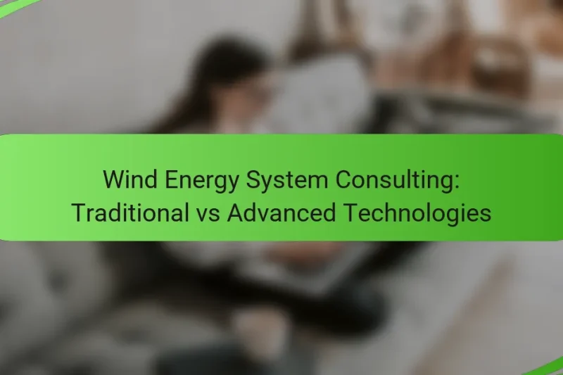 Wind Energy System Consulting: Traditional vs Advanced Technologies